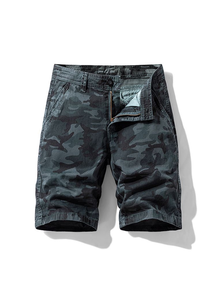 Wholesales Summer Chino Knee Length Pants Bermudas de Hombre Plain Slim Fit Cotton Woven Shorts