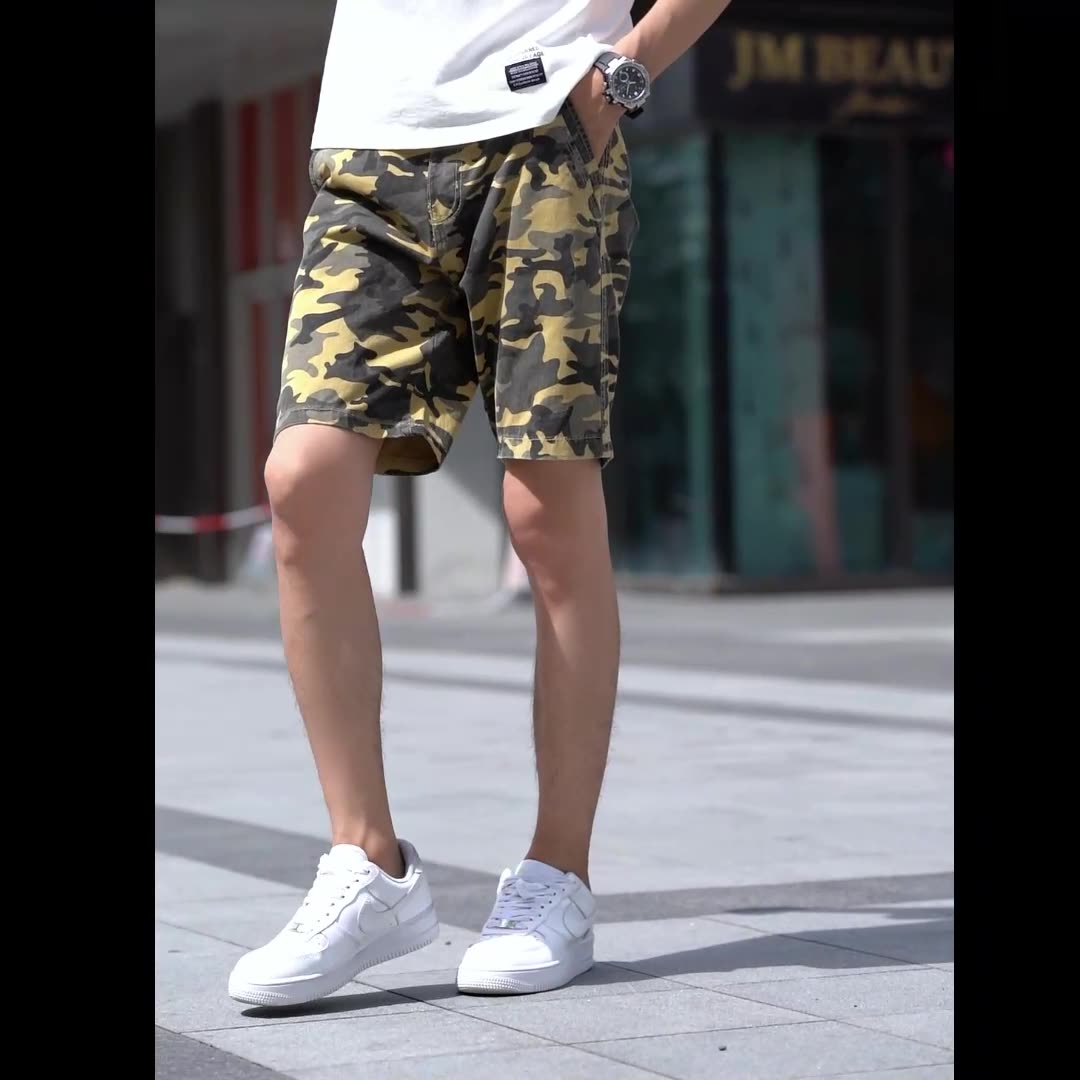 Wholesales Summer Chino Knee Length Pants Bermudas de Hombre Plain Slim Fit Cotton Woven Shorts
