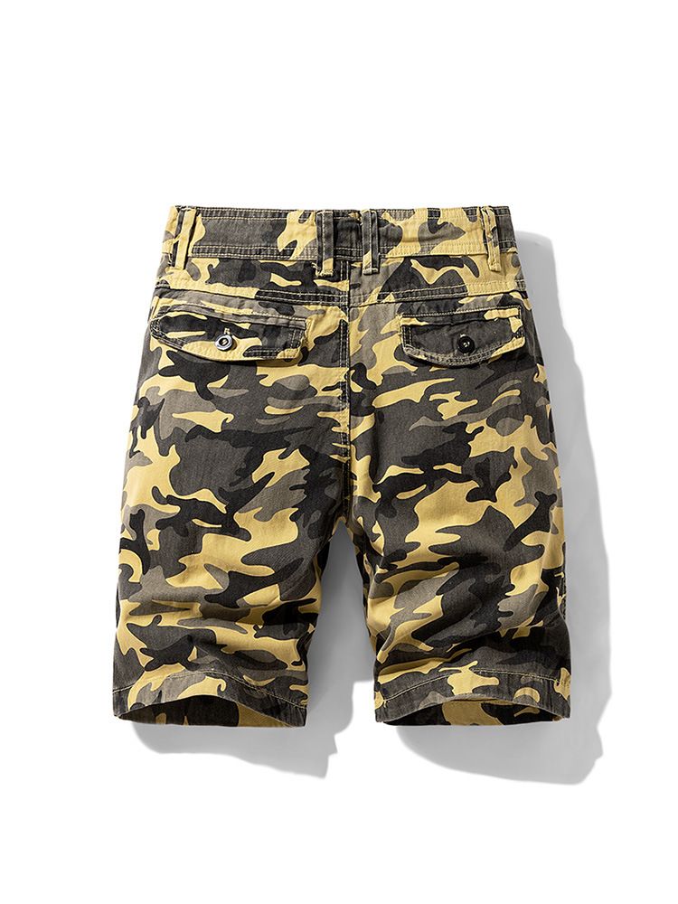 Wholesales Summer Chino Knee Length Pants Bermudas de Hombre Plain Slim Fit Cotton Woven Shorts