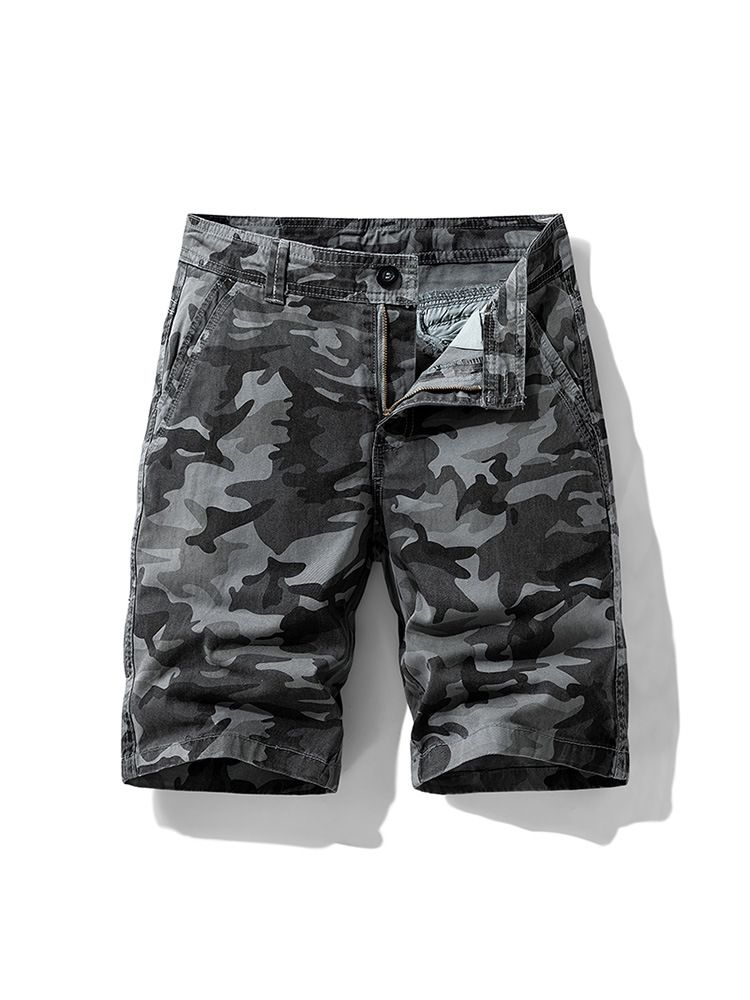 Wholesales Summer Chino Knee Length Pants Bermudas de Hombre Plain Slim Fit Cotton Woven Shorts
