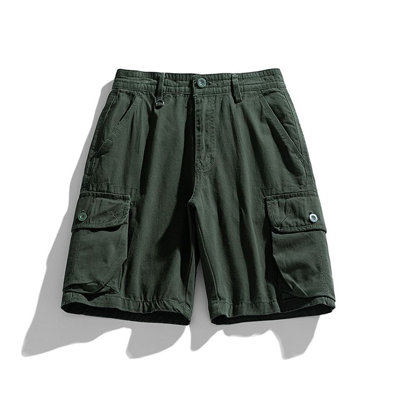 New Style RTS Utility Cargo Shorts Men Half Pants Shorts 3D Pocket Custom Overalls Cotton Cargo Shorts Casual Woven for Men Shorts
