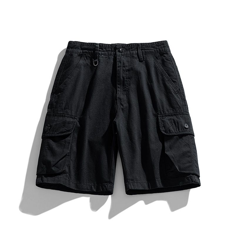 New Style RTS Utility Cargo Shorts Men Half Pants Shorts 3D Pocket Custom Overalls Cotton Cargo Shorts Casual Woven for Men Shorts