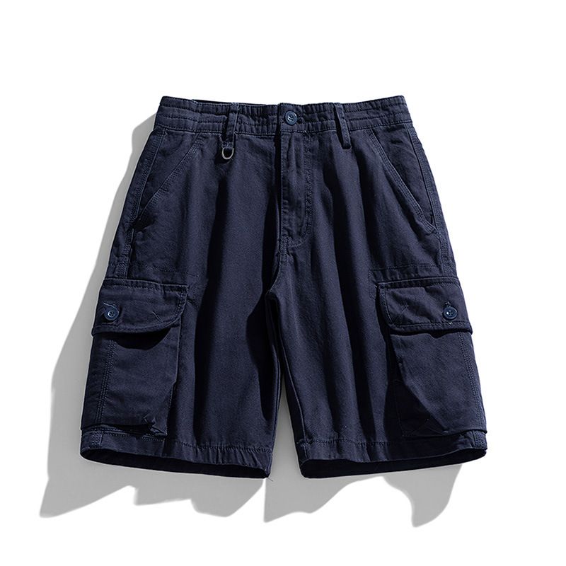 New Style RTS Utility Cargo Shorts Men Half Pants Shorts 3D Pocket Custom Overalls Cotton Cargo Shorts Casual Woven for Men Shorts