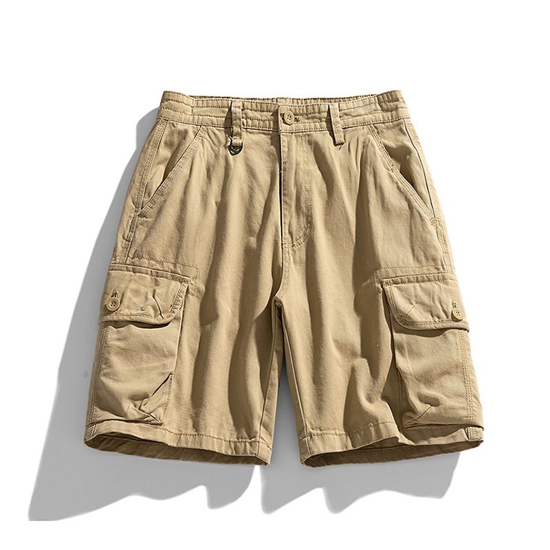 New Style RTS Utility Cargo Shorts Men Half Pants Shorts 3D Pocket Custom Overalls Cotton Cargo Shorts Casual Woven for Men Shorts