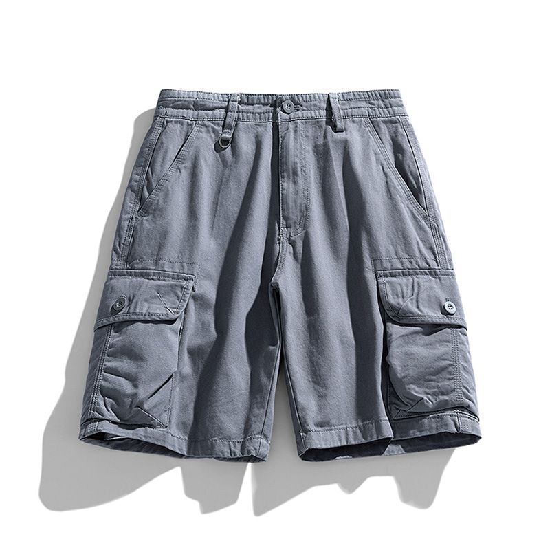 New Style RTS Utility Cargo Shorts Men Half Pants Shorts 3D Pocket Custom Overalls Cotton Cargo Shorts Casual Woven for Men Shorts