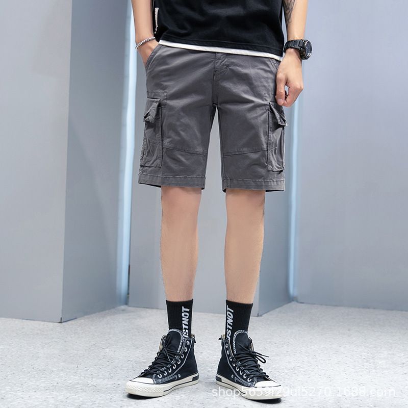 Men's Canvas Outdoor Tactical Short Pants Sport Fans Combat Hiking Hunting Multi Pockets Safari Cargo Pant Trousers Shorts