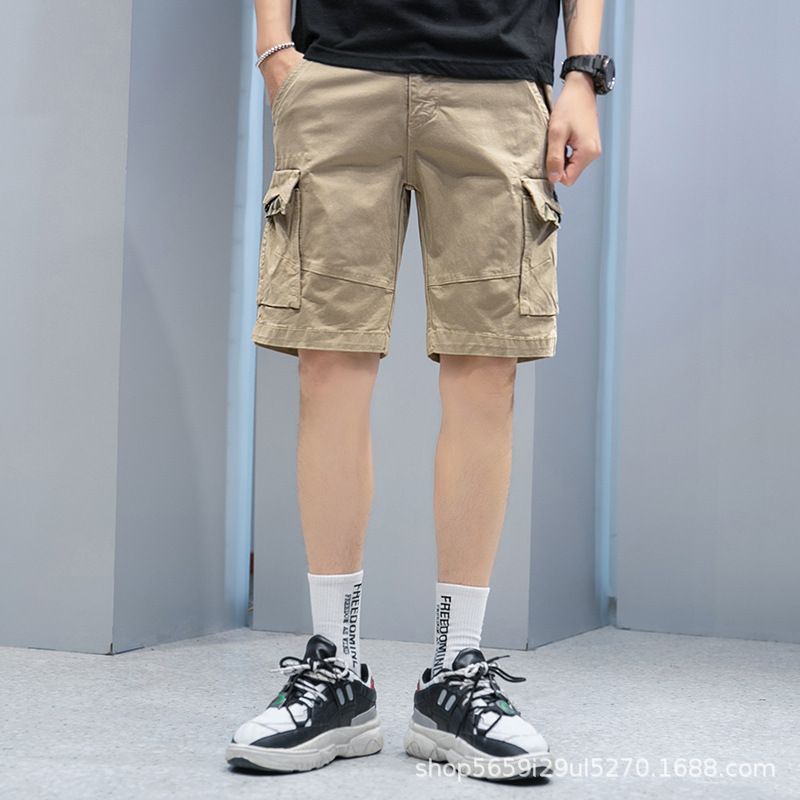 Men's Canvas Outdoor Tactical Short Pants Sport Fans Combat Hiking Hunting Multi Pockets Safari Cargo Pant Trousers Shorts