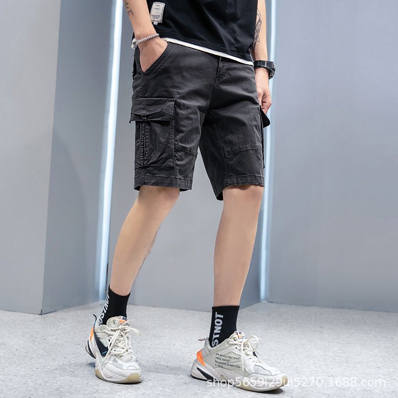 Men's Canvas Outdoor Tactical Short Pants Sport Fans Combat Hiking Hunting Multi Pockets Safari Cargo Pant Trousers Shorts