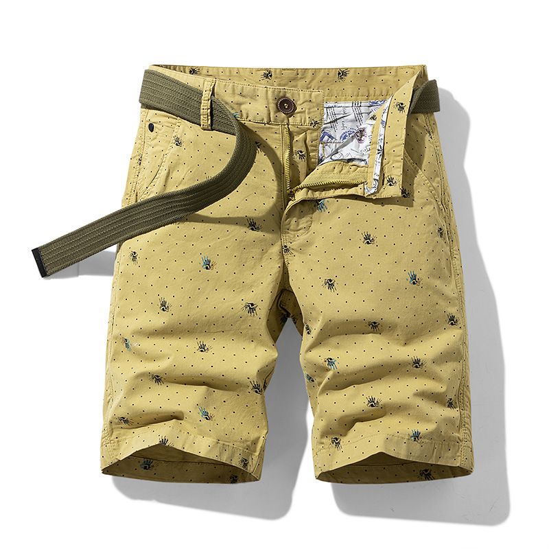 Summer Hot Sale New Men's Zipper Fly Men's Classic Relaxed Stretch chino Short for men  Shorts