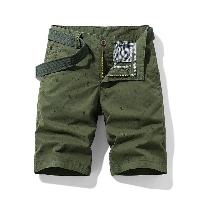Summer Hot Sale New Men's Zipper Fly Men's Classic Relaxed Stretch chino Short for men  Shorts