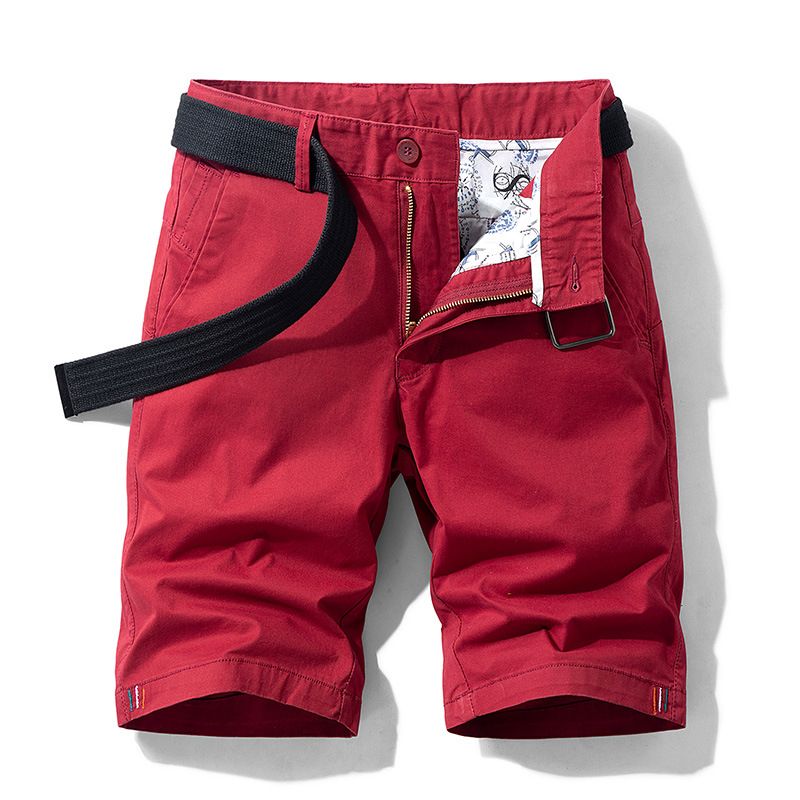 Spandex Men's Shorts Knee Length Designer Acid Washed Cargo Shorts Leisre Summer Chino Shorts For Men  Shorts