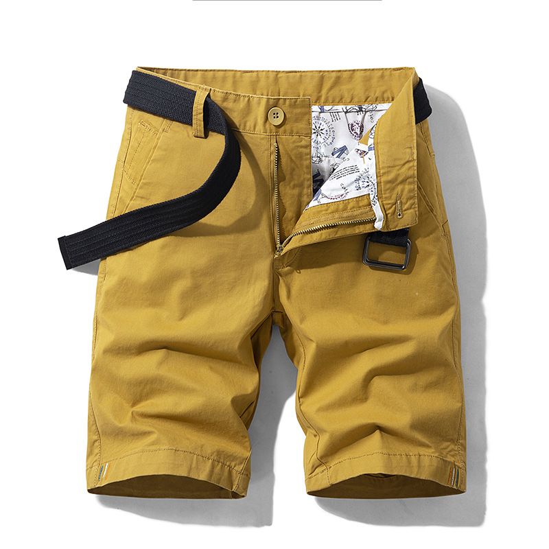 Spandex Men's Shorts Knee Length Designer Acid Washed Cargo Shorts Leisre Summer Chino Shorts For Men  Shorts
