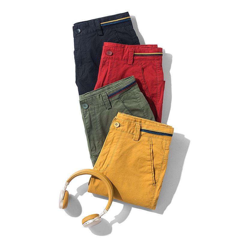 Spandex Men's Shorts Knee Length Designer Acid Washed Cargo Shorts Leisre Summer Chino Shorts For Men  Shorts