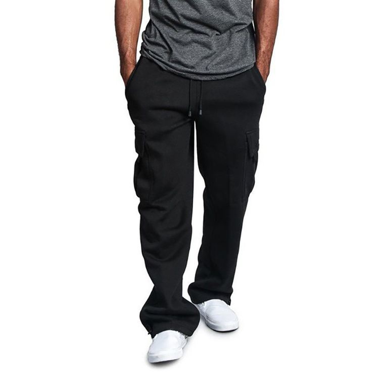cargo pants with multi pockets men's casual pants man trousers pants wide leg sweatpants men  Casual