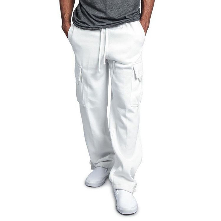 cargo pants with multi pockets men's casual pants man trousers pants wide leg sweatpants men  Casual