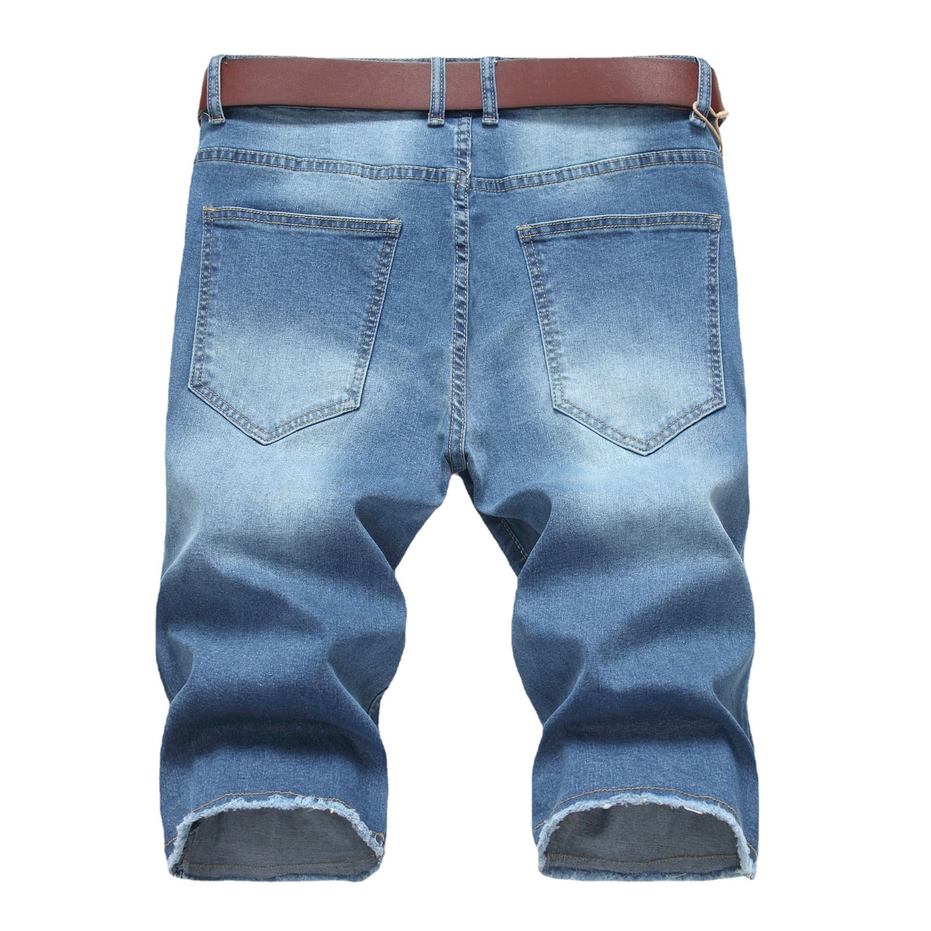 hip hop ripped jeans summer sports pants washed casual shorts men's denim shorts wholesale price Shorts