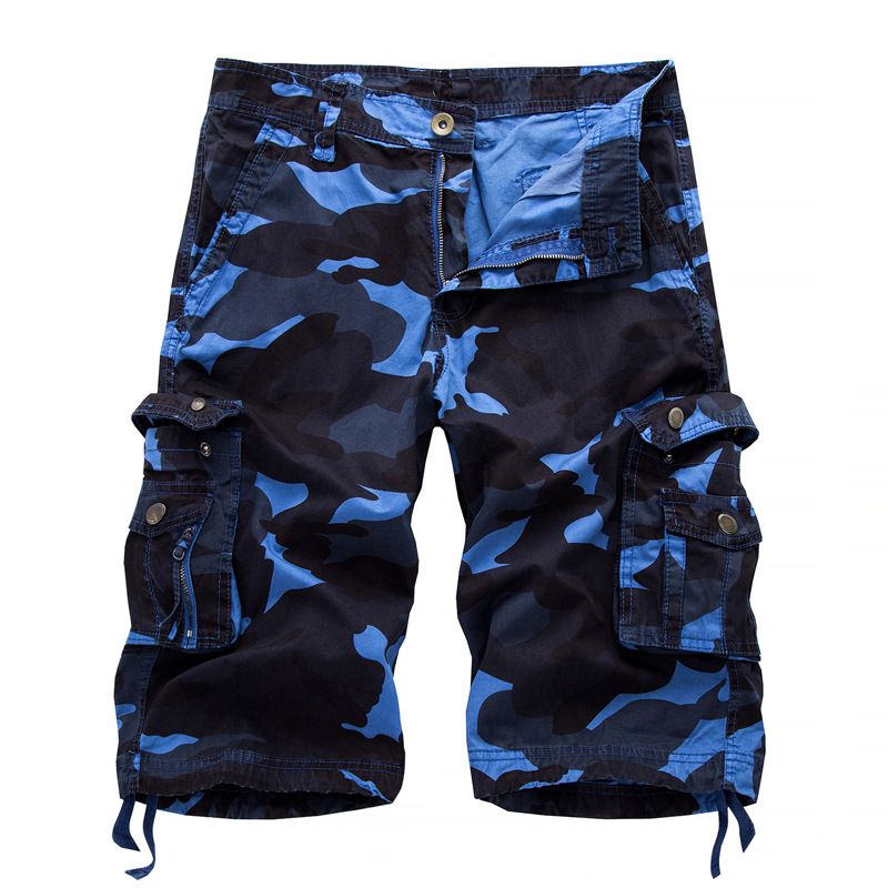 Conyson new arrival Camouflage Loose Cargo Shorts hot sale casual Men's Cool Summer Camouflage Short Pants camo Cargo Shorts