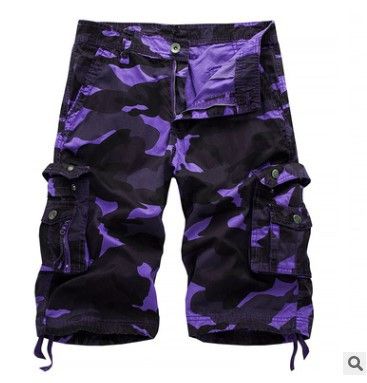 Conyson new arrival Camouflage Loose Cargo Shorts hot sale casual Men's Cool Summer Camouflage Short Pants camo Cargo Shorts