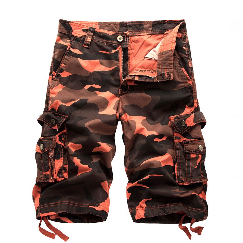 Conyson new arrival Camouflage Loose Cargo Shorts hot sale casual Men's Cool Summer Camouflage Short Pants camo Cargo Shorts