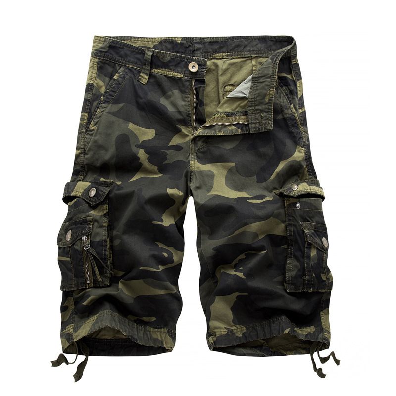 Conyson new arrival Camouflage Loose Cargo Shorts hot sale casual Men's Cool Summer Camouflage Short Pants camo Cargo Shorts