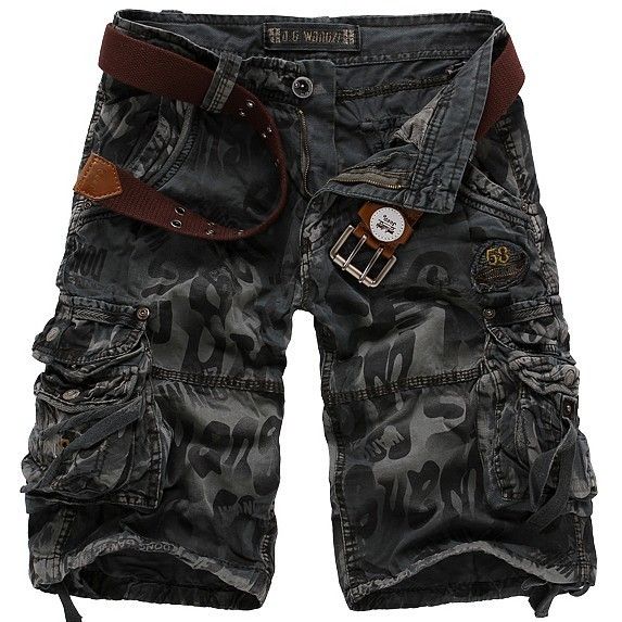 High Quality Camouflage Loose Cargo Shorts Men Summer Brand Fashion Camo Shorts Multiple Pockets Cargo Pants for Men Shorts