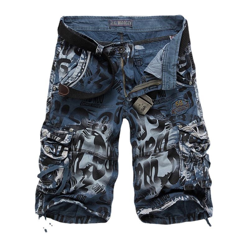 High Quality Camouflage Loose Cargo Shorts Men Summer Brand Fashion Camo Shorts Multiple Pockets Cargo Pants for Men Shorts