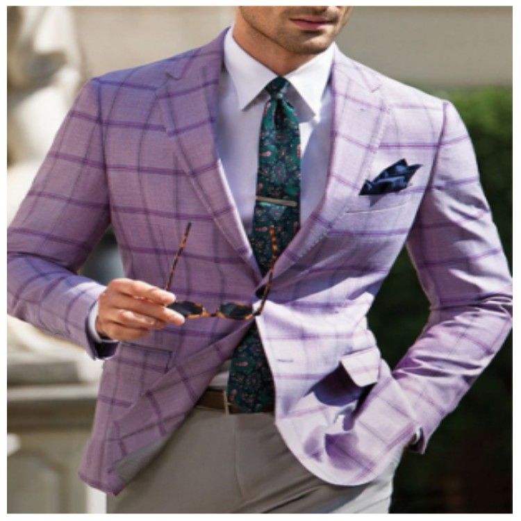 Tailored Vintage  Red Plaid Wool wedding men tuxedo  Men's Clothing  Tops Jackets  Coats