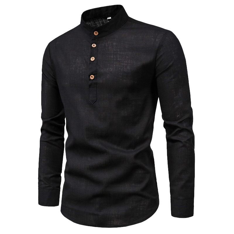 Plaid Shirt Autumn Polyester Long Sleeve Shirt Men's Lapel Tops Men's Clothing Men's Clothing tops T-Shirts