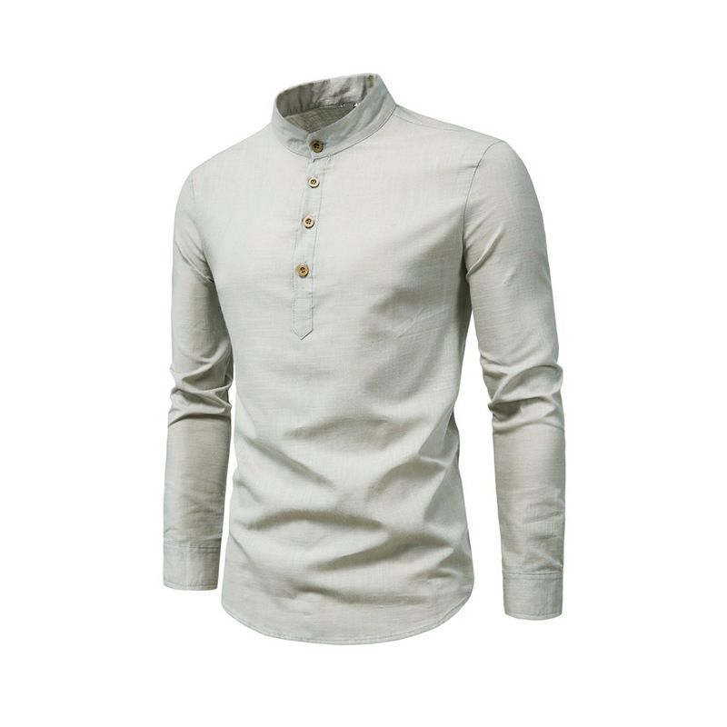 Plaid Shirt Autumn Polyester Long Sleeve Shirt Men's Lapel Tops Men's Clothing Men's Clothing tops T-Shirts