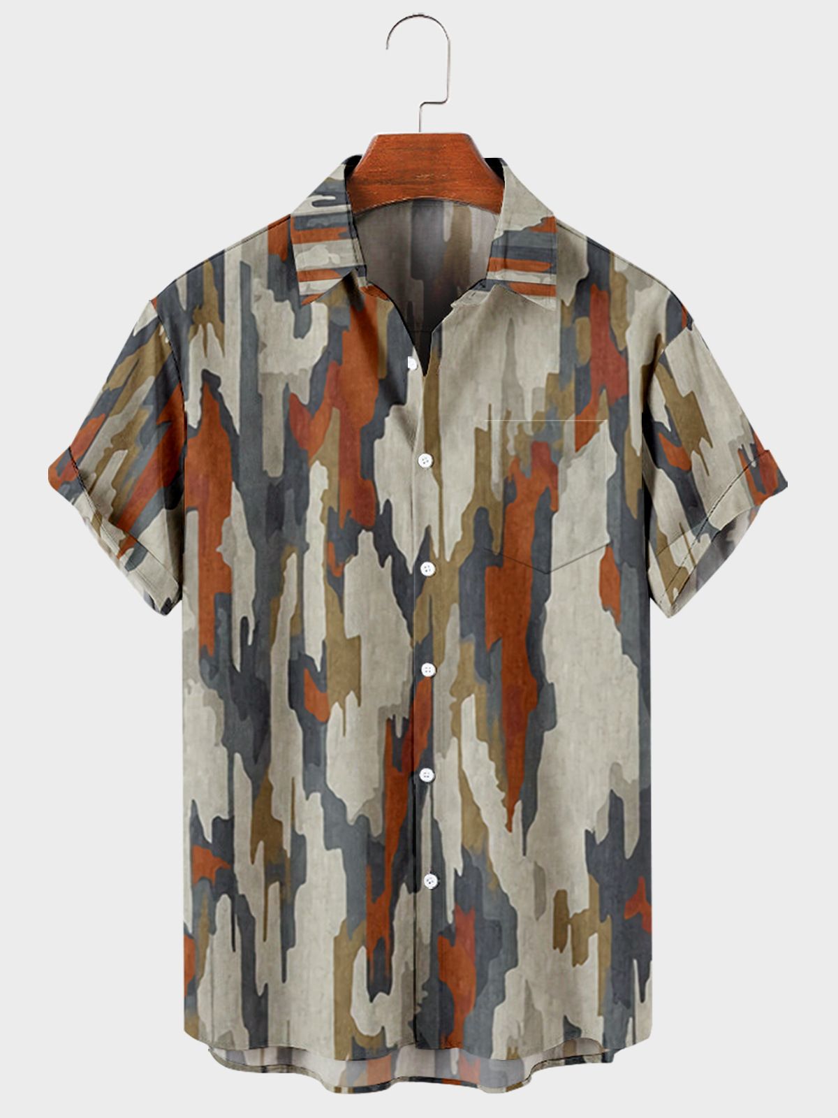 High Quality Compression Shirt Retro Vintage T-shirt Cropped T-shirt Men Men's Clothing  Tops Shirts