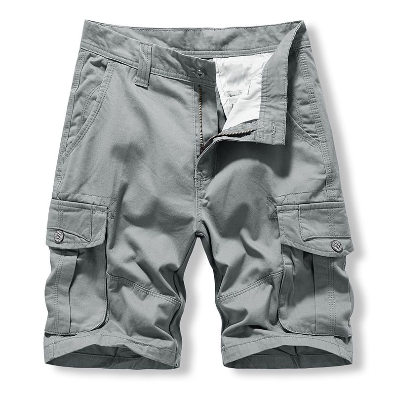 Sweat Runningeuropeanocket Short Pants 100% Cotton Cargo Shorts Pattern Board Shorts Grey Print Casual Wholesale MblacksummerShorts