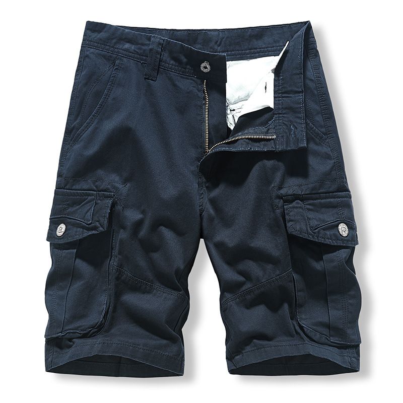 Sweat Runningeuropeanocket Short Pants 100% Cotton Cargo Shorts Pattern Board Shorts Grey Print Casual Wholesale MblacksummerShorts