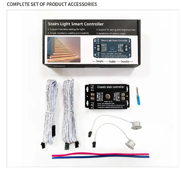 PIR Induction Full-Bright Controller System Motion Sensor  LED Controller Dimmer DC12-24V Staircase Light Control