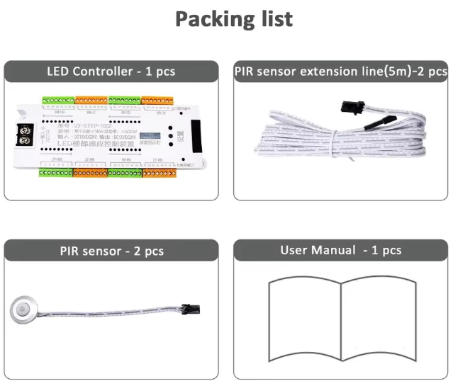 32Channel LED Controller with Motion Sensor for Light Strip Stair Dimming
Light Indoor Motion Night light DC12V & 24V Flexible LED Strip for
The Stair