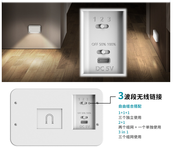 Wireless Motion Sensor Stair Light Indoor, 50000h Rechargeable 4000mAh, Magnetic & Dimmable,  Soft White or Warm Light, Wireless Night Lights for Hallway, Stairway, Bathroom, Bedroom