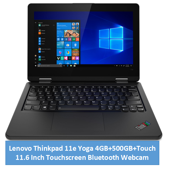 (4GB+500GB)Refurbished Lenovo Thinkpad Yoga 11e 4GB+500GB+11.6" Touchscreen Laptop Intel Celeron Bluetooth Webcam Windows 11 student professional Laptop