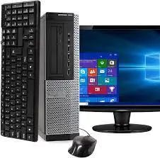 (i5+4GB+500GB+Monitor)Dell Optiplex 7010 Desktop Full Set Complete Set i5+4GB+500GB Plus 17 Inch Monitor Screen 4th Gen Windows 10 Home Office School Desktops