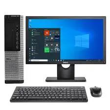 (i5+4GB+500GB+Monitor)Dell Optiplex 7010 Desktop Full Set Complete Set i5+4GB+500GB Plus 17 Inch Monitor Screen 4th Gen Windows 10 Home Office School Desktops