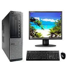(i5+4GB+500GB+Monitor)Dell Optiplex 7010 Desktop Full Set Complete Set i5+4GB+500GB Plus 17 Inch Monitor Screen 4th Gen Windows 10 Home Office School Desktops