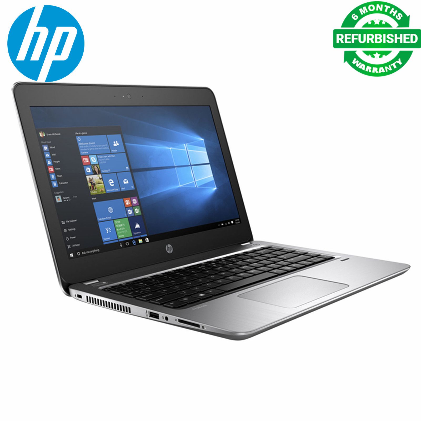 Refurbished HP ProBook 430 G5 Laptop Intel Core i5 7th Gen 16GB RAM 256GB SSD 14 Inches HD Display Silver windows 10 pro installed +free mouse