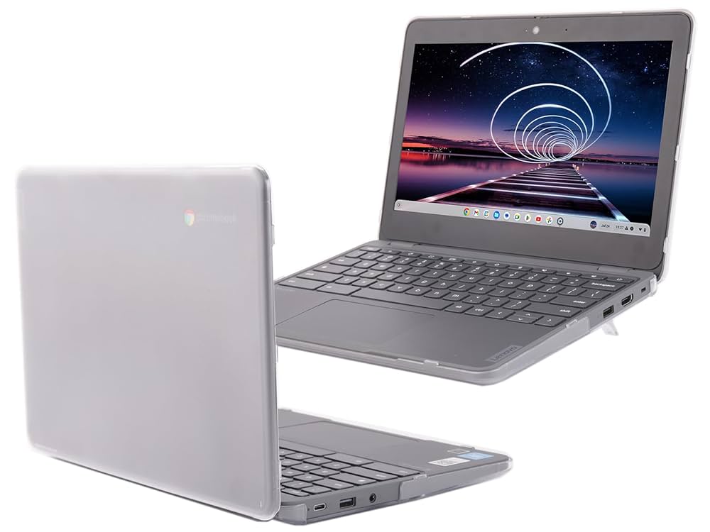 Lenovo 100e Chromebook 4GB 32GB eMMC SD Flash Memory Up to 256GB with SD Card 11.6 Inch Chromebook HD - Intel N-Series N100-4 With Chrome OS English Keyboard Student Laptop