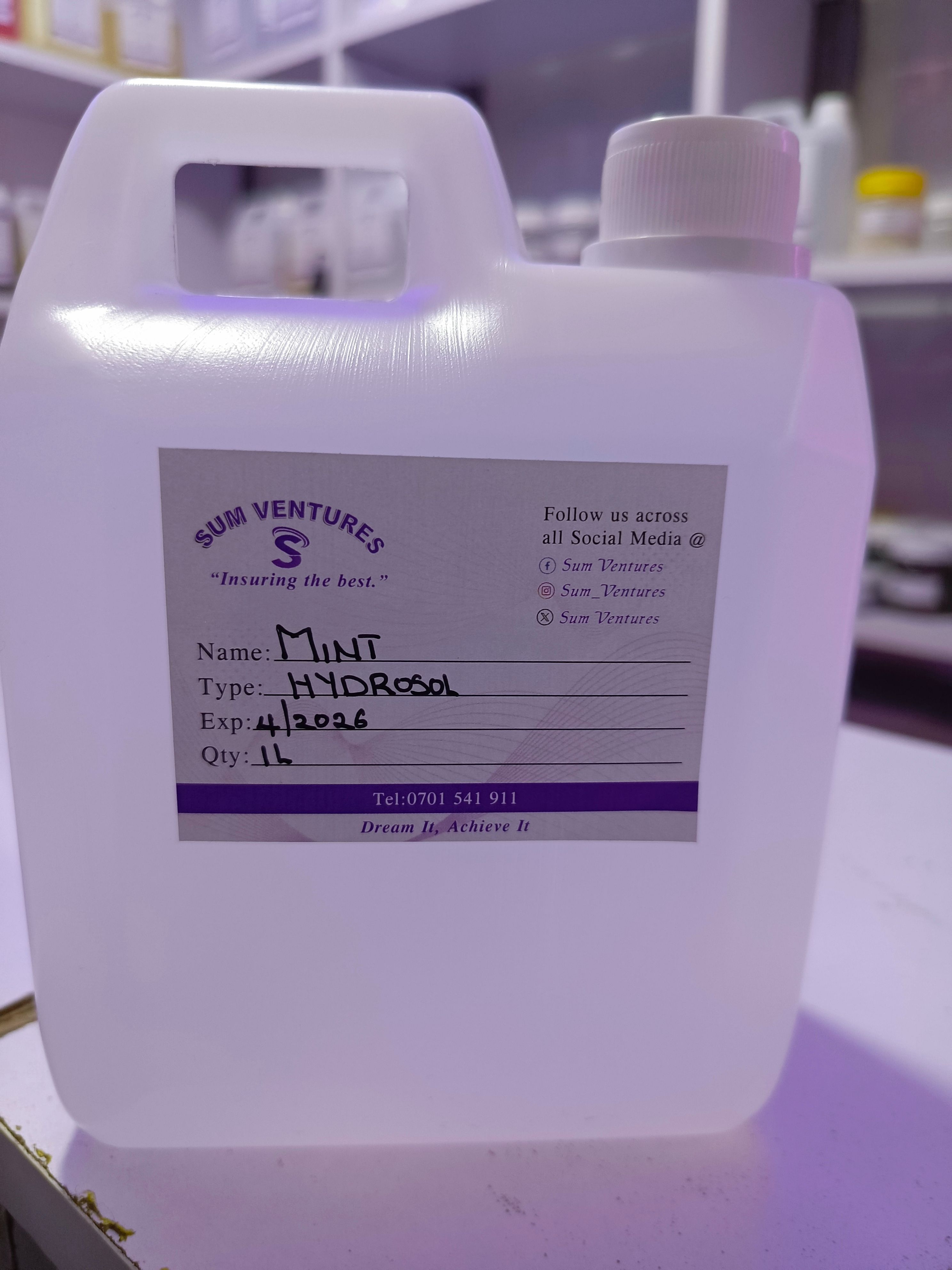Mint hydrosol