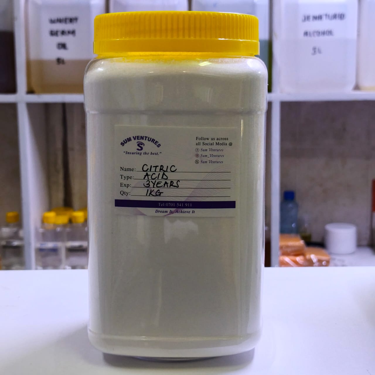 Citric Acid Powder – Food Grade Multi-Purpose Natural Preservative, Cleaner, Baking & Household Use – Pure White Crystals