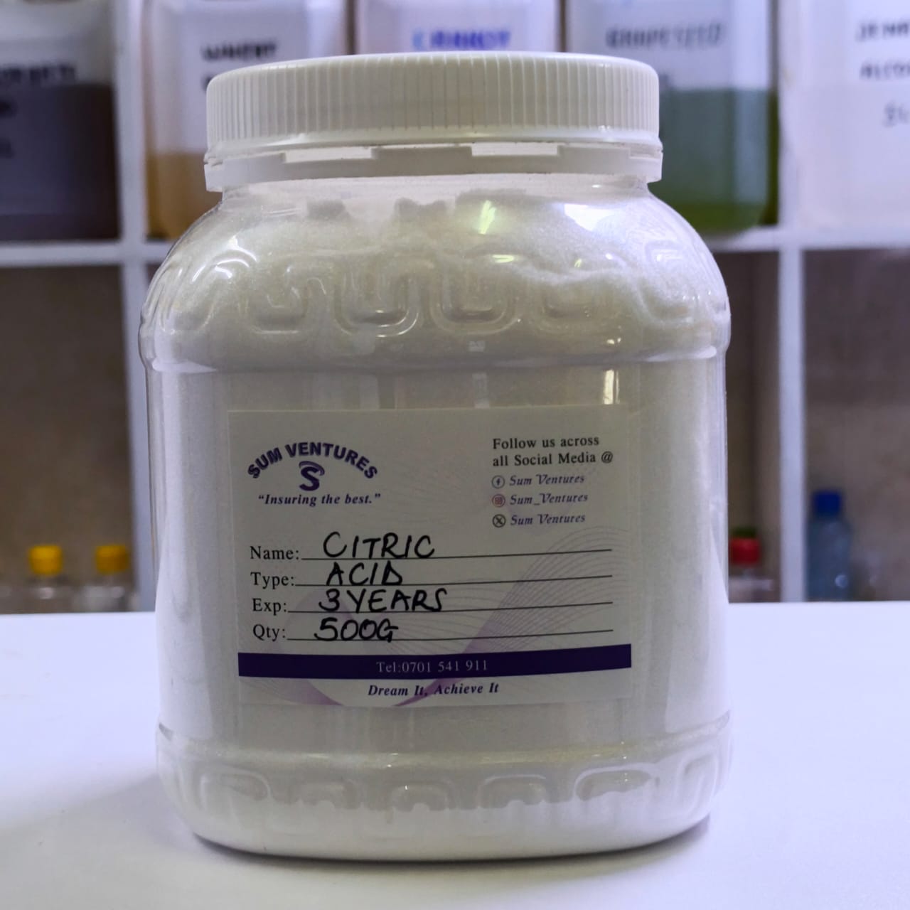 Citric Acid Powder – Food Grade Multi-Purpose Natural Preservative, Cleaner, Baking & Household Use – Pure White Crystals