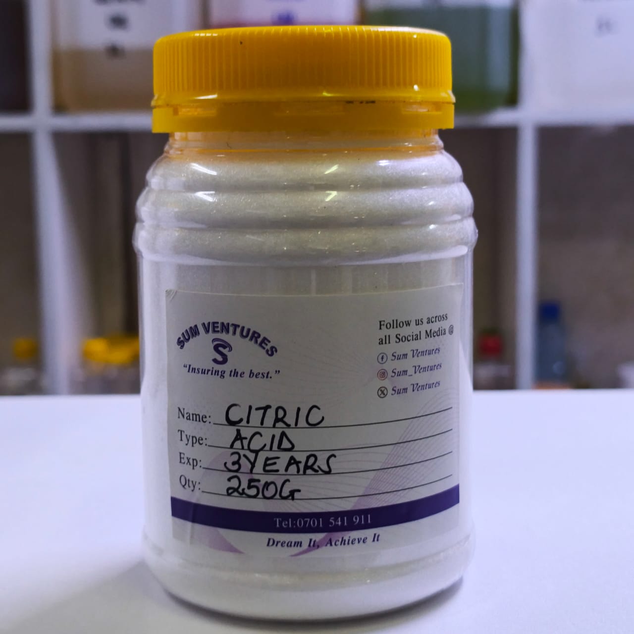 Citric Acid Powder – Food Grade Multi-Purpose Natural Preservative, Cleaner, Baking & Household Use – Pure White Crystals