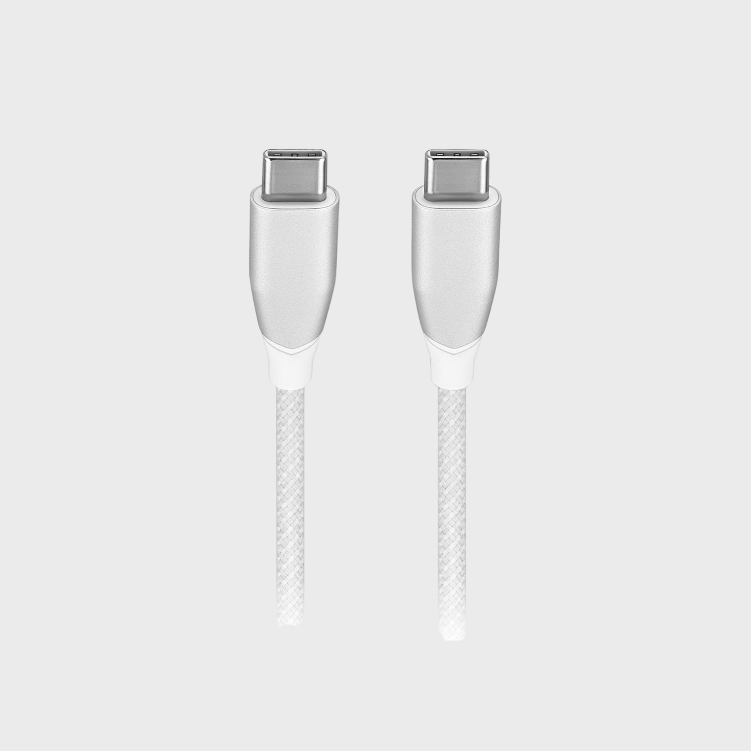 Insignia 7m USB-C to USB-C Charge-and-Sync Cable with Braided Jacket – White