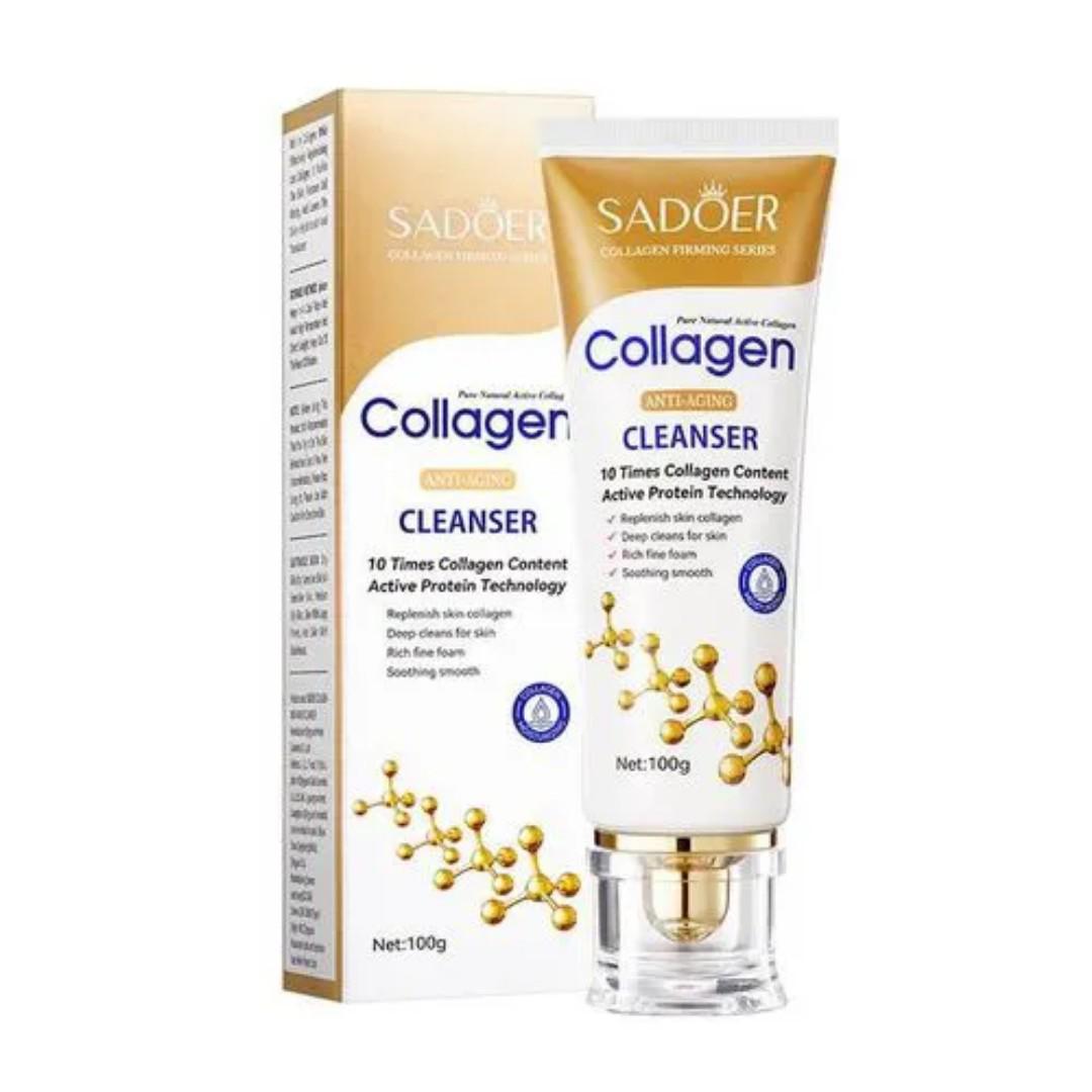 SADOER COLLAGEN ANTI-AGING FACE CLEANSER MOISTURIZING BRIGHTENING HYDRATING SKINCARE CLEANSER