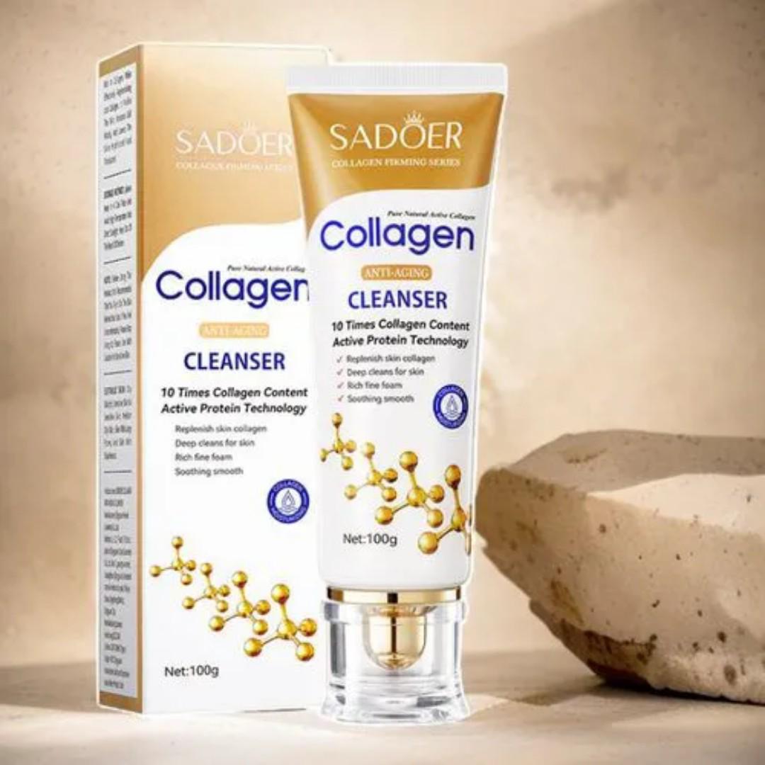 SADOER COLLAGEN ANTI-AGING FACE CLEANSER MOISTURIZING BRIGHTENING HYDRATING SKINCARE CLEANSER