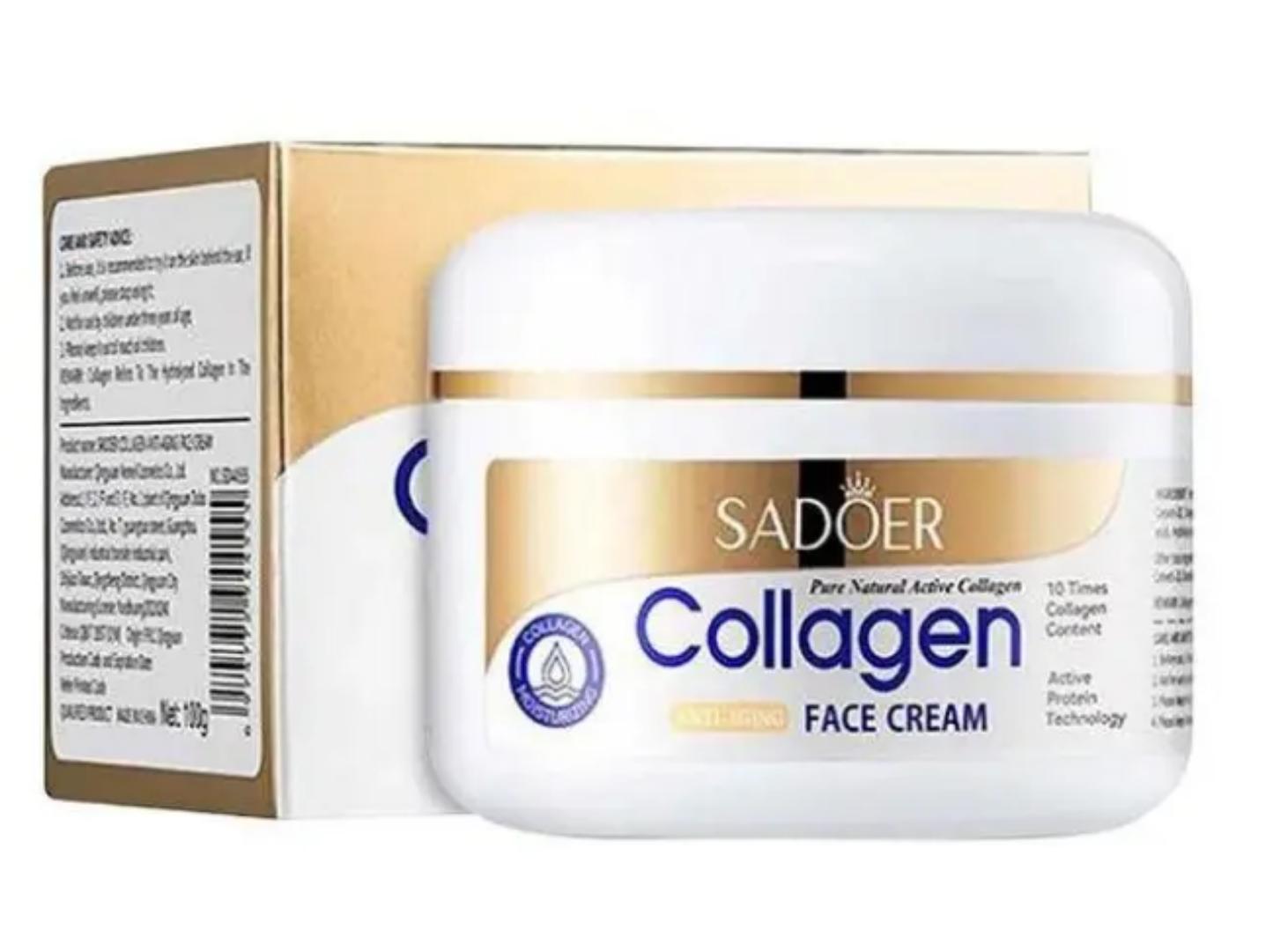 SADOER Collagen Face Cream + Face serum + Face Cleanser