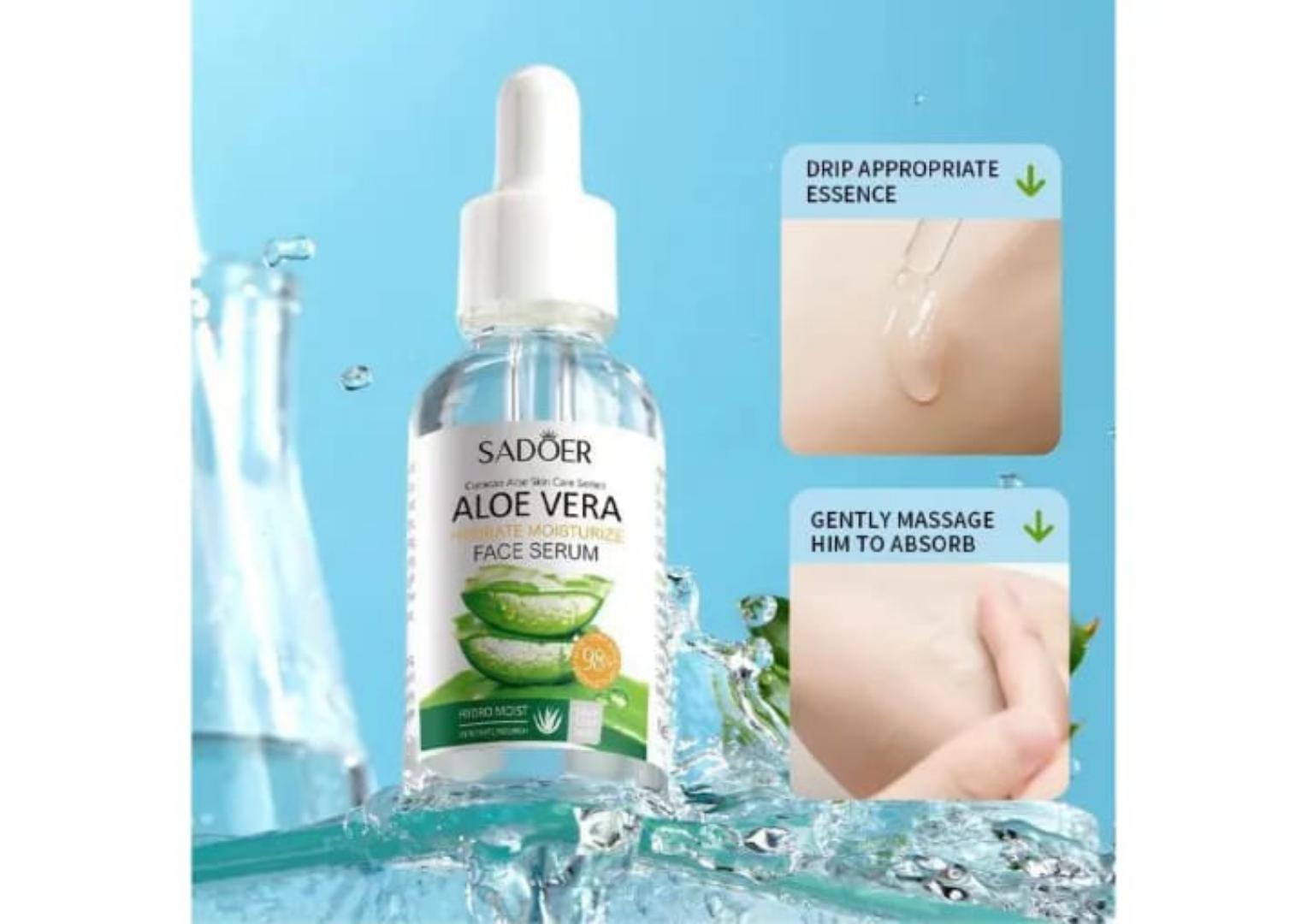 SADOER Aloe vera serum With Hydrate Moisturizes Facial Serum